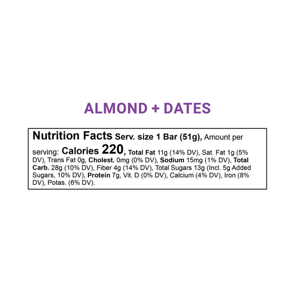 JECA Almond + Dates Energy Bar JECA Energy Bars